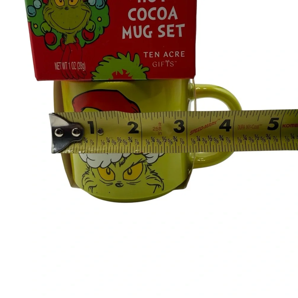 THE GRINCH HOT COCOA MUG SET – TEN ACRE GIFTS 2024 NEW IN BOX
